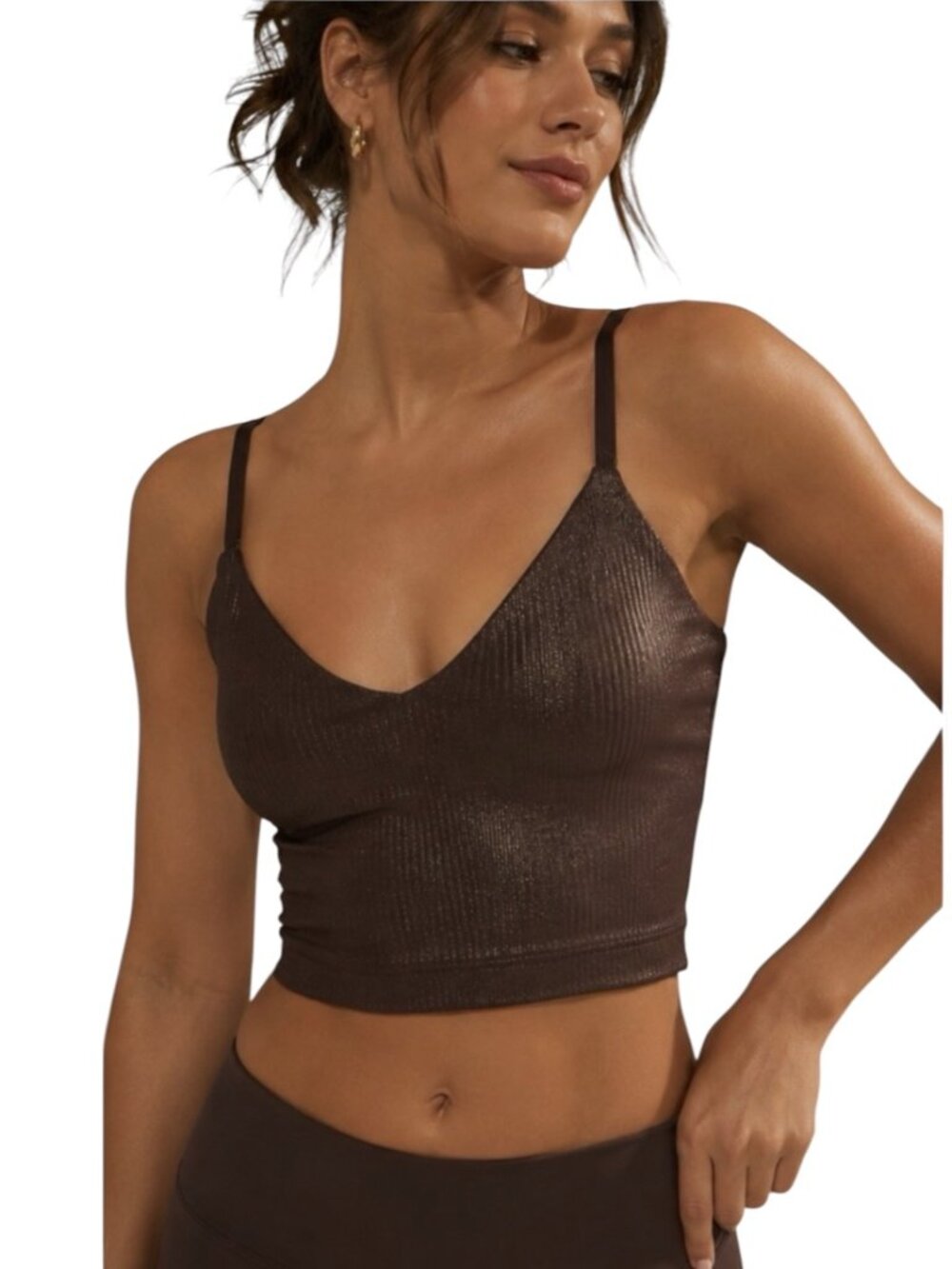 Lululemon dark chocolate tank top size 6